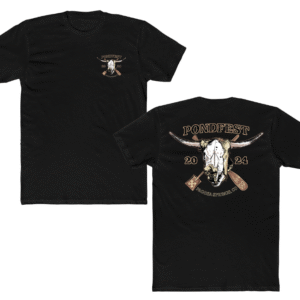 PONDFEST 2024 HORNS TEE BLACK - 50% OFF