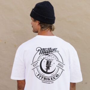 FIT MAX MILLER TEE WHITE- 30% OFF (S & 3XL ONLY)